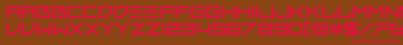 ThumbsDown Font – Red Fonts on Brown Background