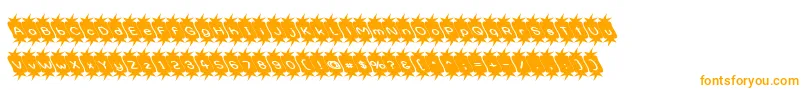 Optimistic Font – Orange Fonts on White Background