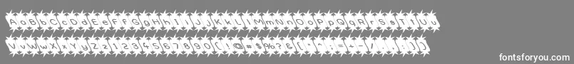 フォントOptimistic – 灰色の背景に白い文字