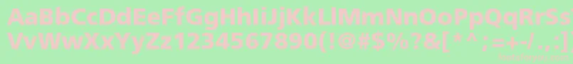 Freesetboldc Font – Pink Fonts on Green Background