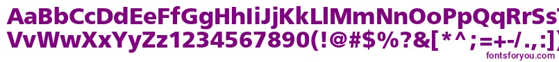Freesetboldc-Schriftart – Violette Schriften auf weißem Hintergrund