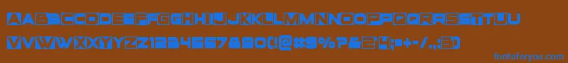 Подробнее о шрифте Voxboxcond Шрифт Voxboxcond – синие шрифты на коричневом фоне