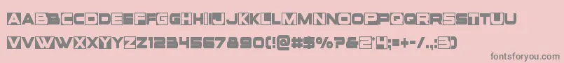 Voxboxcond Font – Gray Fonts on Pink Background