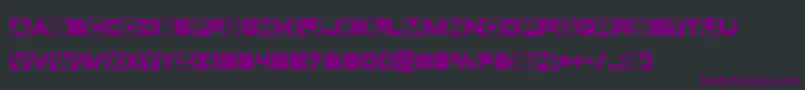 Voxboxcond Font – Purple Fonts on Black Background