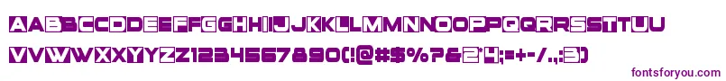 Czcionka Voxboxcond – fioletowe czcionki