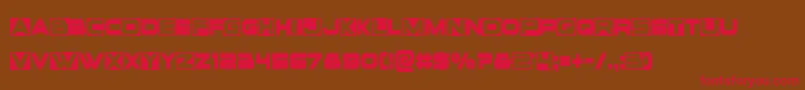 Voxboxcond Font – Red Fonts on Brown Background