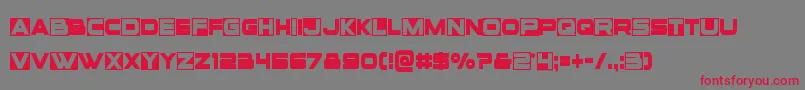 Voxboxcond Font – Red Fonts on Gray Background