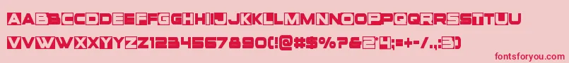 Voxboxcond Font – Red Fonts on Pink Background