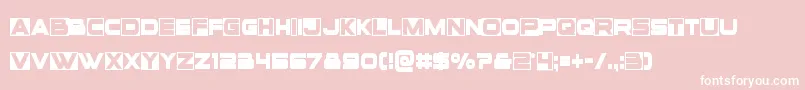 Voxboxcond Font – White Fonts on Pink Background