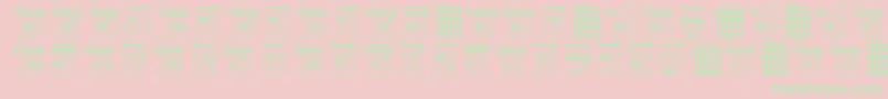 Farhatchords1Regular-fontti – vihreät fontit vaaleanpunaisella taustalla