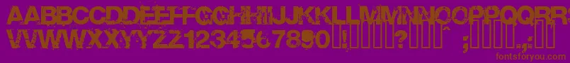 Base02 Font – Brown Fonts on Purple Background