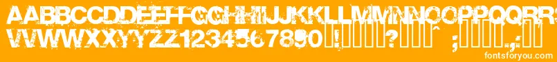 Base02 Font – White Fonts on Orange Background