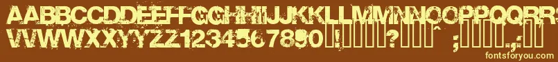 Base02 Font – Yellow Fonts on Brown Background