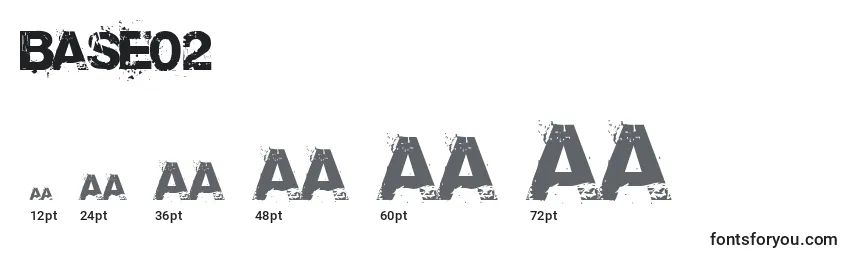 Base02 (40737) Font Sizes