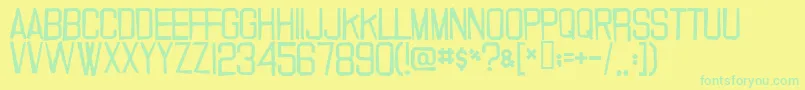 Weitere Informationen zur 20 ffy-Schriftart 20 ffy-Schriftart – Grüne Schriften auf gelbem Hintergrund