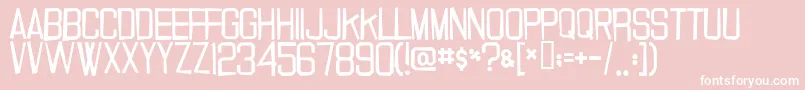 20 ffy-Schriftart – Weiße Schriften auf rosa Hintergrund