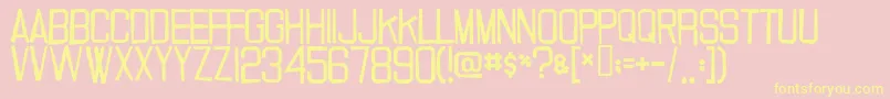 20 ffy Font – Yellow Fonts on Pink Background