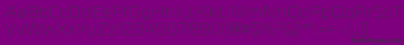 MetrikLight Font – Black Fonts on Purple Background