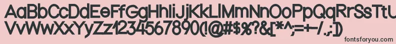 More about Nordicaregular Font Nordicaregular Font – Black Fonts on Pink Background