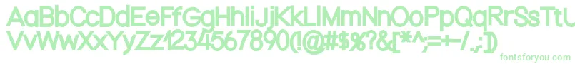 Nordicaregular-Schriftart – Grüne Schriften
