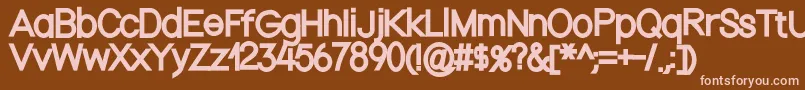 More about Nordicaregular Font Nordicaregular Font – Pink Fonts on Brown Background