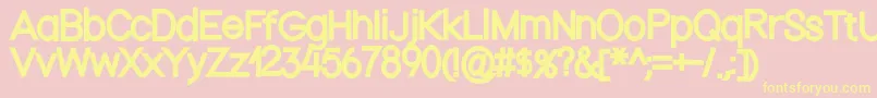More about Nordicaregular Font Nordicaregular Font – Yellow Fonts on Pink Background