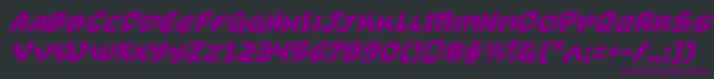 Funnypagesital Font – Purple Fonts on Black Background