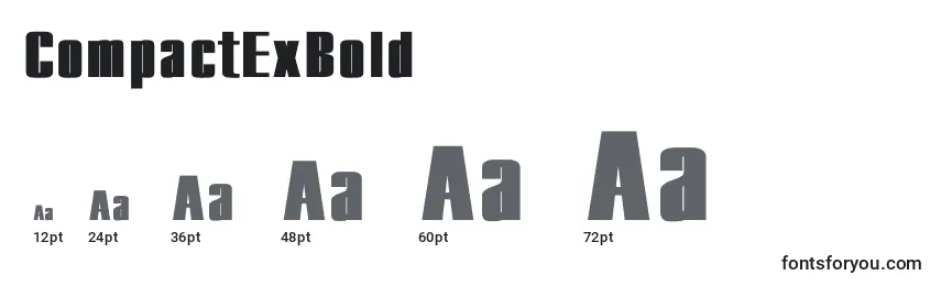 CompactExBold Font Sizes