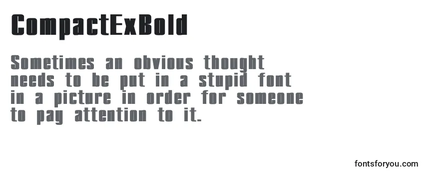 CompactExBold Font