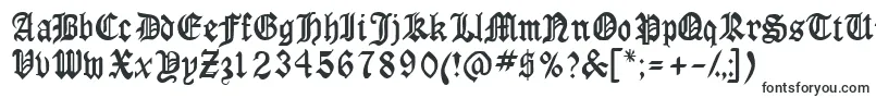 Шрифт Anglossk – шрифты с завитушками