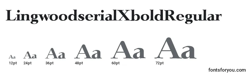 Размеры шрифта LingwoodserialXboldRegular