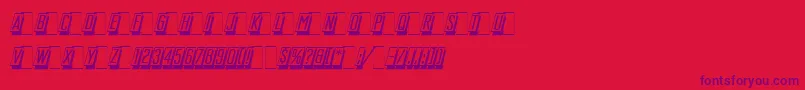 MastercardLetPlain.1.0 Font – Purple Fonts on Red Background