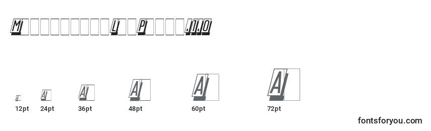 MastercardLetPlain.1.0 Font Sizes
