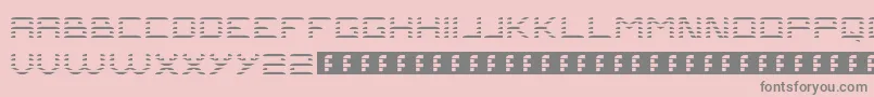 Problems2 Font – Gray Fonts on Pink Background