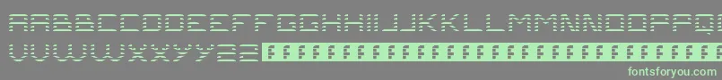 Шрифт Problems2 – зелёные шрифты на сером фоне