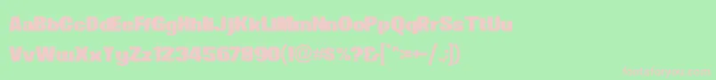 NewsOfTheWorldRegular Font – Pink Fonts on Green Background
