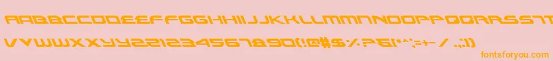 AlexisLeftalic Font – Orange Fonts on Pink Background