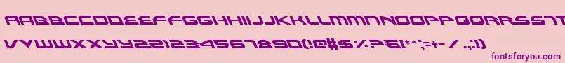 AlexisLeftalic Font – Purple Fonts on Pink Background