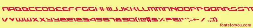 AlexisLeftalic Font – Red Fonts on Yellow Background