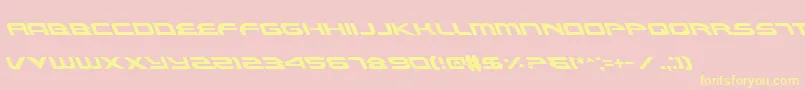 AlexisLeftalic Font – Yellow Fonts on Pink Background