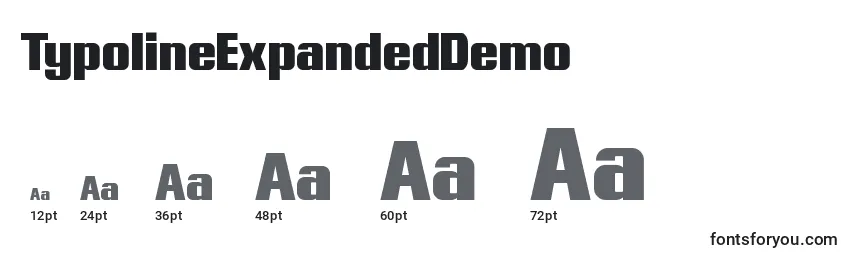 TypolineExpandedDemo Font Sizes