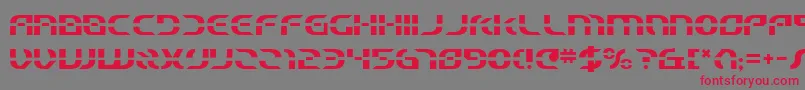 StarfighterBeta Font – Red Fonts on Gray Background