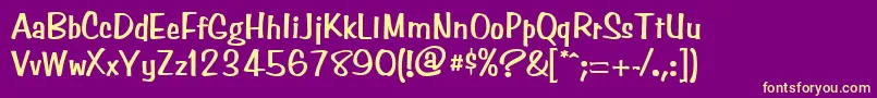 Más sobre la fuente SimpsonBold fuente SimpsonBold – Fuentes Amarillas Sobre Fondo Morado
