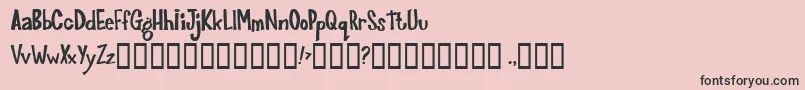 Joinks ffy Font – Black Fonts on Pink Background