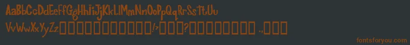 Joinks ffy Font – Brown Fonts on Black Background