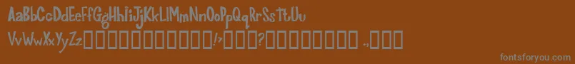 Joinks ffy Font – Gray Fonts on Brown Background