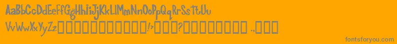 Joinks ffy Font – Gray Fonts on Orange Background