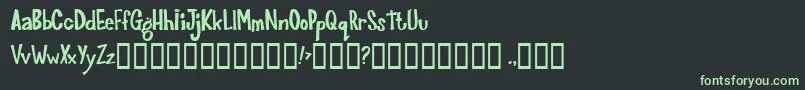 フォントJoinks ffy – 黒い背景に緑の文字