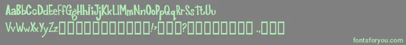 Joinks ffy Font – Green Fonts on Gray Background