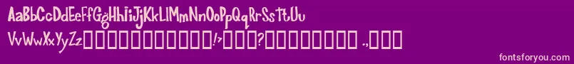 Joinks ffy Font – Pink Fonts on Purple Background